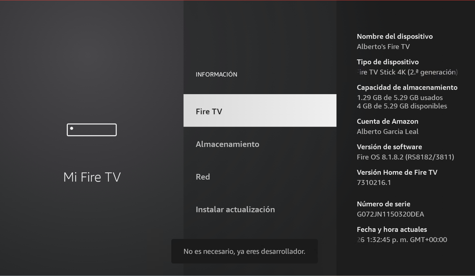 Pulsar 7 veces en Información para ser desarrollador