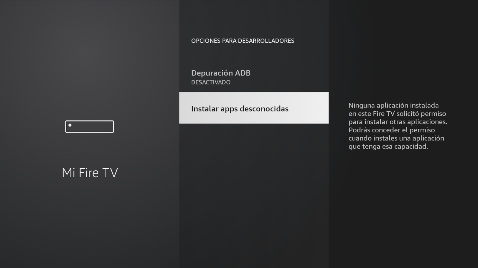 Abrir Instalar apps desconocidas