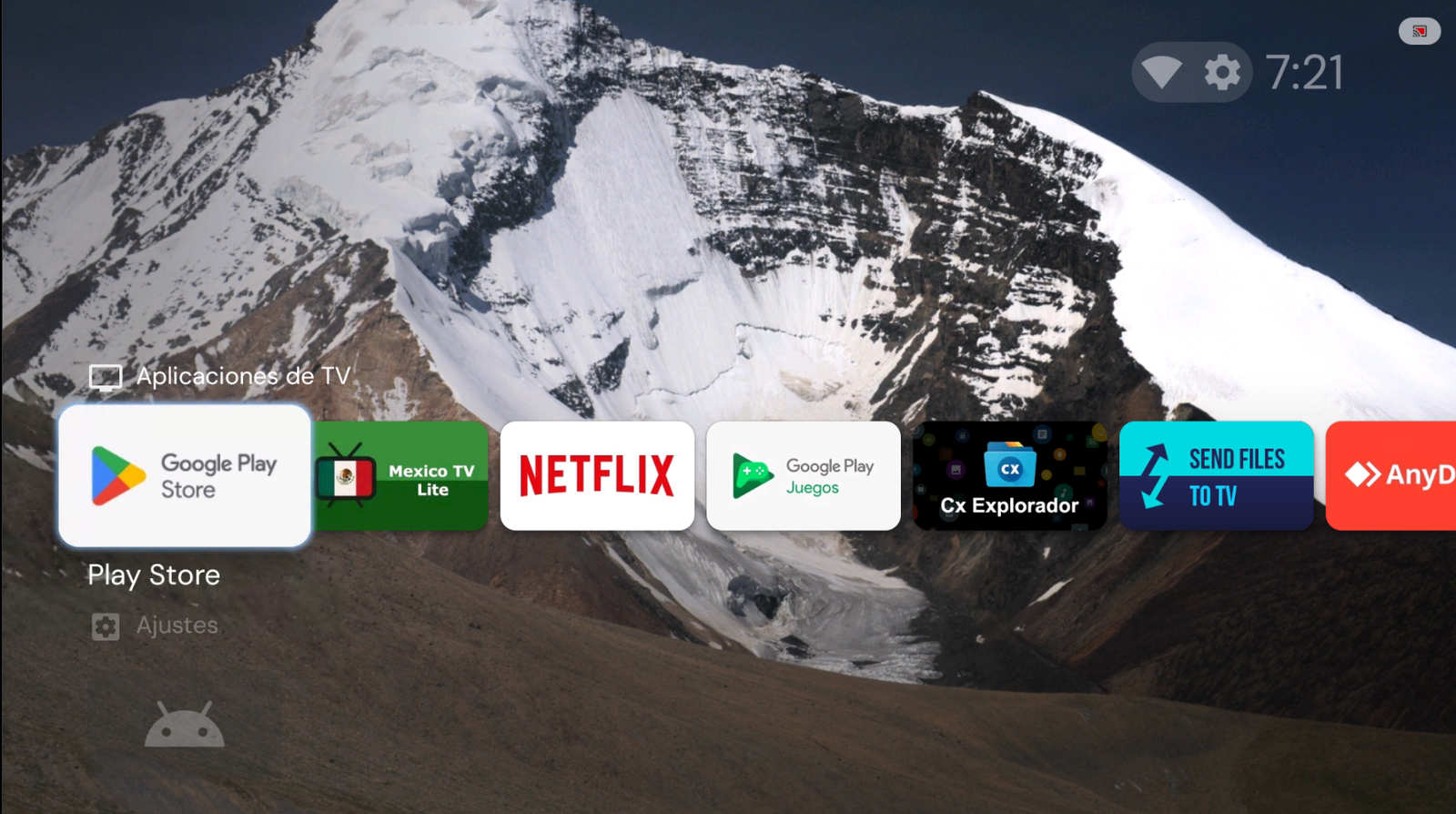 Abrir Play Store en el TV Box
