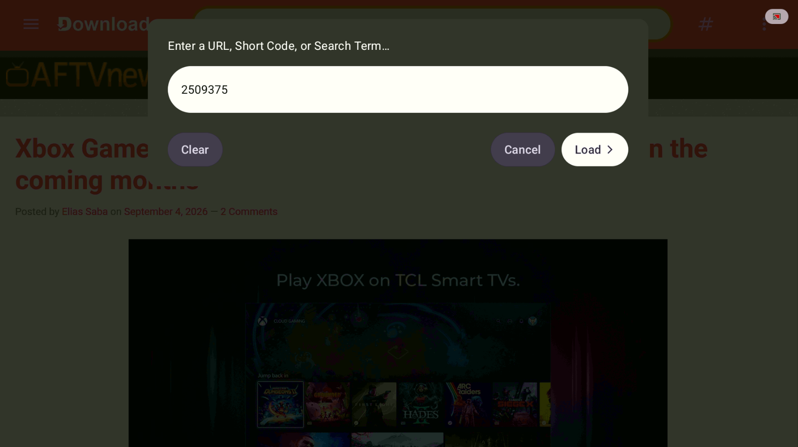 Código Downloader 2509375 para Telelatino
